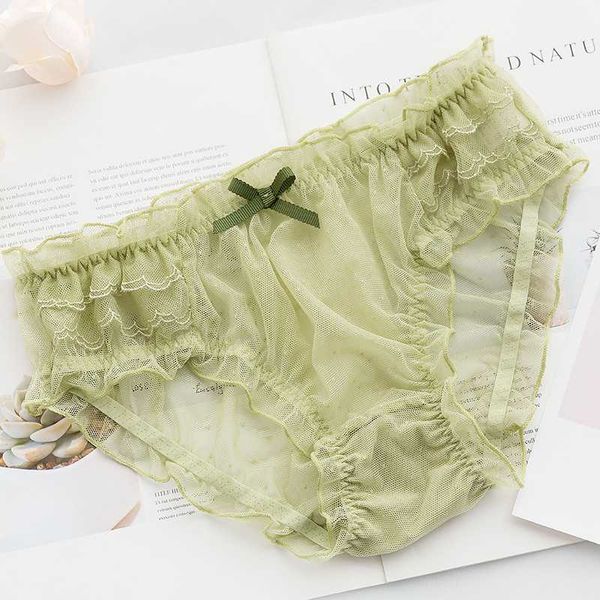 new summer girls sweet lace mesh panties ladies transparent thin section lotus leaf cute underpants student cute briefs, Black;pink
new summer girls sweet lace mesh panties ladies transparent thin section lotus leaf cute underpants student cute briefs, Black;pink