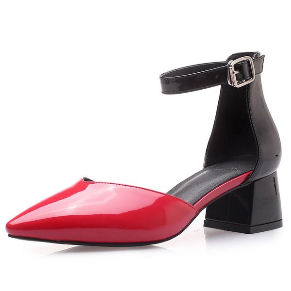 agodor spring women pumps patent leather dorsay pumps ankle strap multicolor shoes pointed toe ladies shoes size 33-40, Black
agodor spring women pumps patent leather dorsay pumps ankle strap multicolor shoes pointed toe ladies shoes size 33-40, Black