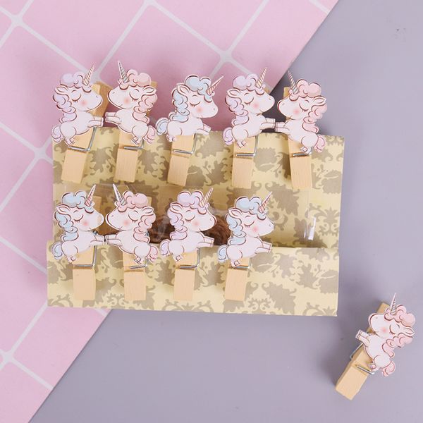 10 pcs/lot cute unicorn animal p clips wooden clip diy p wall decoration clip craft pegs with rope
10 pcs/lot cute unicorn animal p clips wooden clip diy p wall decoration clip craft pegs with rope