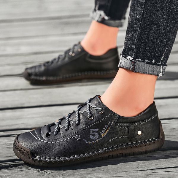 2020 casual men's shoes leather loafers flats handmade breathable moccasins style walking sneakers comfortable footwear, Black
2020 casual men's shoes leather loafers flats handmade breathable moccasins style walking sneakers comfortable footwear, Black