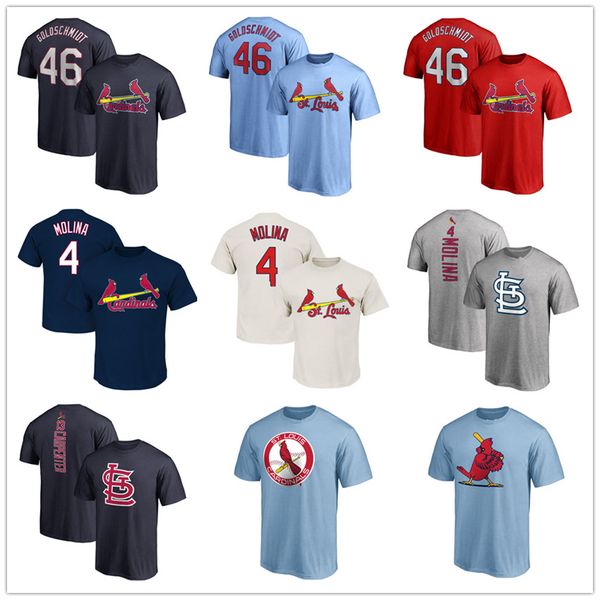 46 Paul Goldschmidt St. Louis 4 Yadier Molina 13 Matt Carpenter Cardinals T-shirts Baseball jersey Mens graphic tees Fans Tops printed Logos
46 Paul Goldschmidt St. Louis 4 Yadier Molina 13 Matt Carpenter Cardinals T-shirts Baseball jersey Mens graphic tees Fans Tops printed Logos