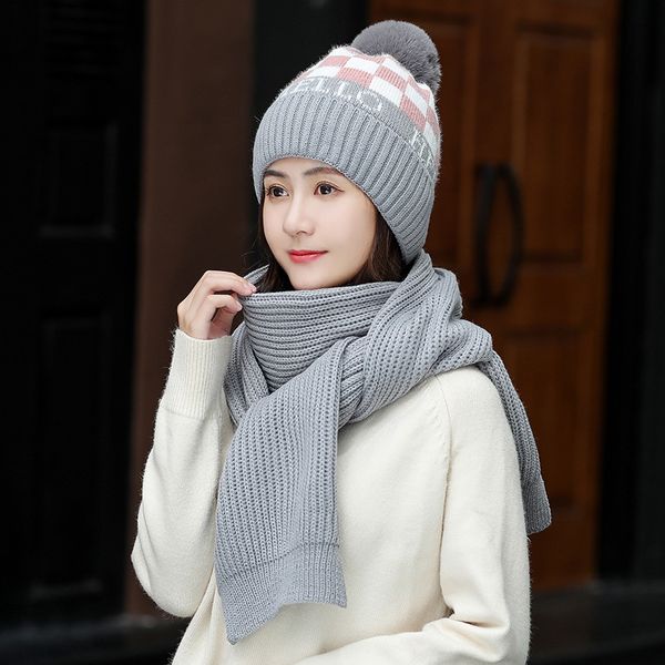 fashion winter hat and scarf set for women thick wool kitted pom poms ball hats scarves winter warm bonnet beanie caps for girl, Blue;gray
fashion winter hat and scarf set for women thick wool kitted pom poms ball hats scarves winter warm bonnet beanie caps for girl, Blue;gray