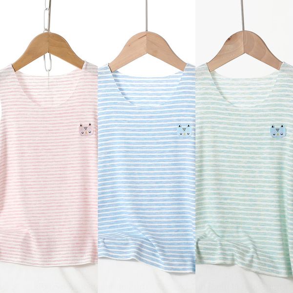 2020 clothing children's wear colorful striped children's traceless vest high elastic modal vest, Blue
2020 clothing children's wear colorful striped children's traceless vest high elastic modal vest, Blue