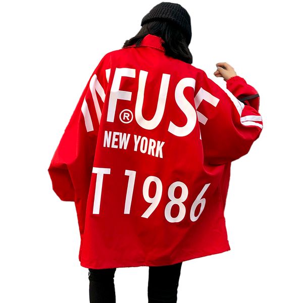 spring autumn casual outerwear loose bf style jackets women oversized printed harajuku jacket plus size hip hop streetwear, Black;brown
spring autumn casual outerwear loose bf style jackets women oversized printed harajuku jacket plus size hip hop streetwear, Black;brown