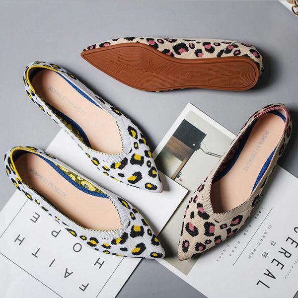 leopard pointed toe women flats shoes fashion slip on ladies loafers shoes knitting soft casual egg roll shoes for dancing, Black
leopard pointed toe women flats shoes fashion slip on ladies loafers shoes knitting soft casual egg roll shoes for dancing, Black