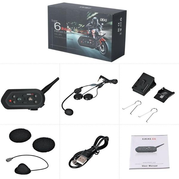 1 motorcycle walkie-talkie headset outdoor full-duplex real-time call wireless helmet intercom headset e6
1 motorcycle walkie-talkie headset outdoor full-duplex real-time call wireless helmet intercom headset e6