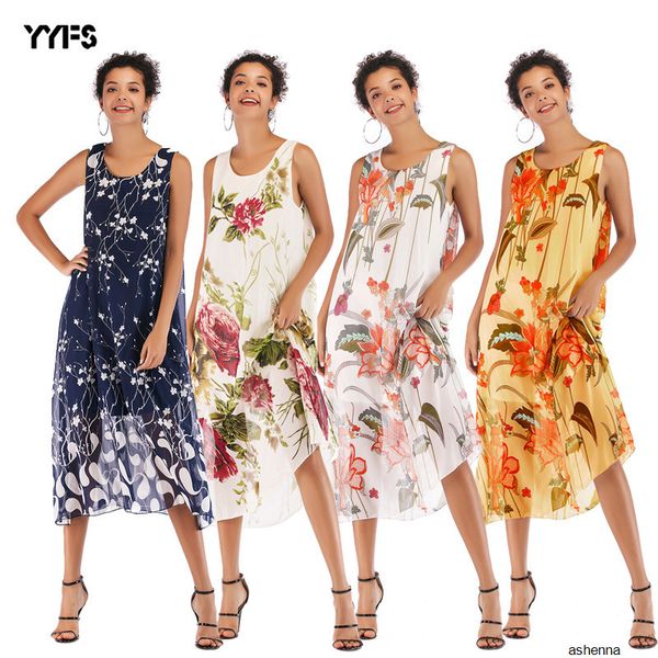 womens designer large size chiffon floral v-neck strap dress loose printlawc khaf, Black;gray
womens designer large size chiffon floral v-neck strap dress loose printlawc khaf, Black;gray