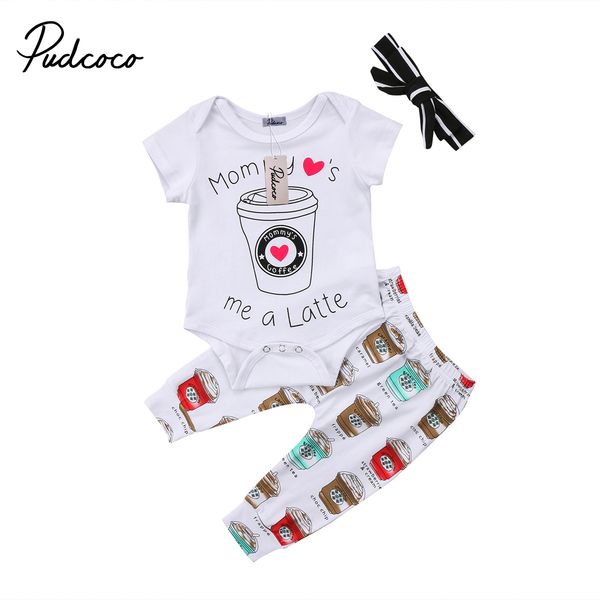 mommy's little latte 3pcs set newborn baby boy girl short sleeve cotton baby bodysuit long pant headband outfit kids clothing, Pink;blue
mommy's little latte 3pcs set newborn baby boy girl short sleeve cotton baby bodysuit long pant headband outfit kids clothing, Pink;blue