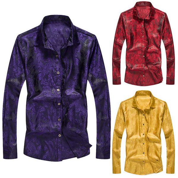 monerffi golden mens night club wear slim fit fashion metallic shiny shirt mens shirts long sleeve chemise homme men clothing, White;black
monerffi golden mens night club wear slim fit fashion metallic shiny shirt mens shirts long sleeve chemise homme men clothing, White;black
