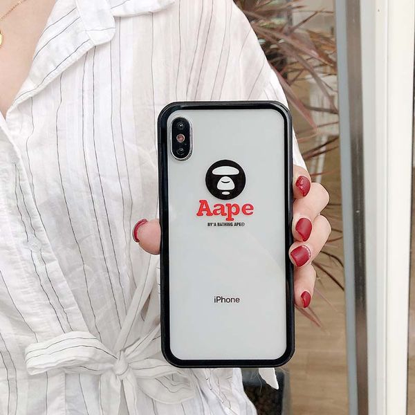 designer phone case for iphone x xr xsmax 6/6s 6p/6sp 7/8 7plus/8plus fashion case brand letters color edge transparent glass back cover
designer phone case for iphone x xr xsmax 6/6s 6p/6sp 7/8 7plus/8plus fashion case brand letters color edge transparent glass back cover