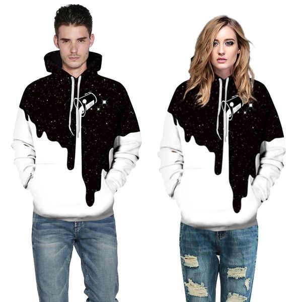 men's and women digital printing hoodies milk cup 3d printed sweater lovers plus size baseball uniform, Black
men's and women digital printing hoodies milk cup 3d printed sweater lovers plus size baseball uniform, Black