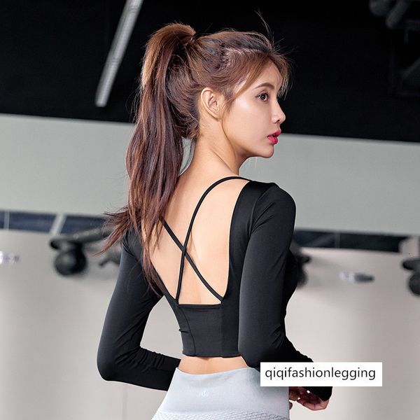 new season fitness backless strap chest pad running gym exercise sports set finger beauty back yoga long sleeve, White;black
new season fitness backless strap chest pad running gym exercise sports set finger beauty back yoga long sleeve, White;black