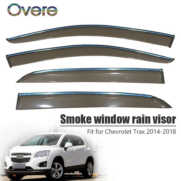 overe 4pcs/1set smoke window rain visor for chevrolet trax 2014 2015 2016 2017 2018 abs vent sun deflectors guard accessories
overe 4pcs/1set smoke window rain visor for chevrolet trax 2014 2015 2016 2017 2018 abs vent sun deflectors guard accessories