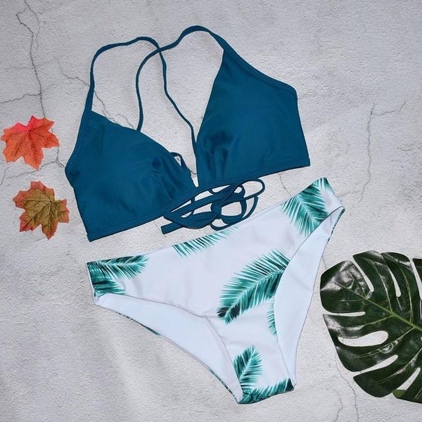 bikinis set 2021 push up bikini swimwear women swimsuit female cross bandage bathing suit leaf print beach padded swimsuits
bikinis set 2021 push up bikini swimwear women swimsuit female cross bandage bathing suit leaf print beach padded swimsuits