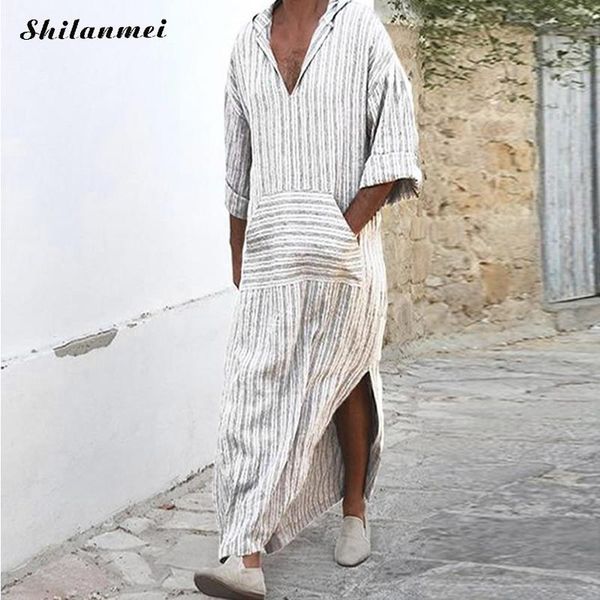 2019 jubah clothing men white muslim islamic abayas arab kaftan hooded striped long sleeve robe loose casual pockets muslim, Red
2019 jubah clothing men white muslim islamic abayas arab kaftan hooded striped long sleeve robe loose casual pockets muslim, Red