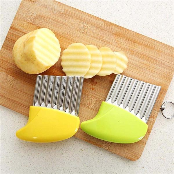 stainless steel vegetable carrot wavy cutter slicer potato chips corrugated knife kitchen wrinkled french fries 6a1163
stainless steel vegetable carrot wavy cutter slicer potato chips corrugated knife kitchen wrinkled french fries 6a1163