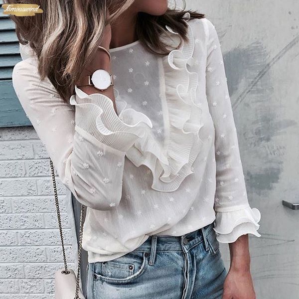 applique blouse women casual lace polka dot o neck shirt long sleeve ladies womens clothing lsj, White
applique blouse women casual lace polka dot o neck shirt long sleeve ladies womens clothing lsj, White