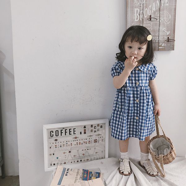 Baby Girl Clothing Princess Dress European and American Short Sleeve Pet Pan Collar Plaid Dress high quality
Baby Girl Clothing Princess Dress European and American Short Sleeve Pet Pan Collar Plaid Dress high quality