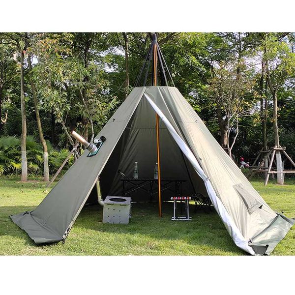 pyramid tent with a chimney hole/a tower smoke window tent park survival single layer field survival m size
pyramid tent with a chimney hole/a tower smoke window tent park survival single layer field survival m size