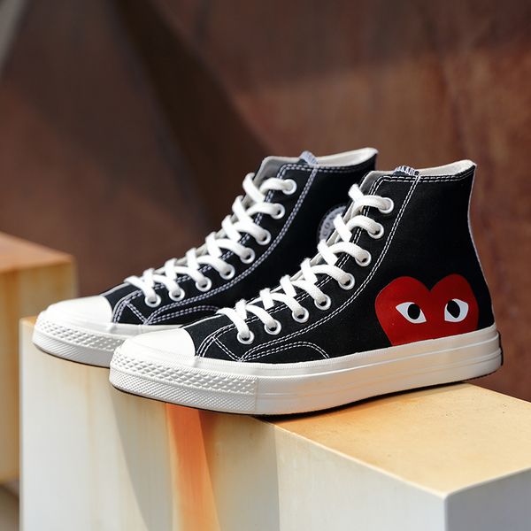 1970s big eyes play chuck 70 heart 70s hi canvas skate shoes classic 1970 canvas shoes jointly name skateboard casual sneakers, White;red
1970s big eyes play chuck 70 heart 70s hi canvas skate shoes classic 1970 canvas shoes jointly name skateboard casual sneakers, White;red
