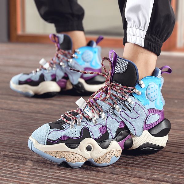new high platform sneakers men thick bottom shoes man height increase chunky shoes male stretch colorful walking trainers, Black
new high platform sneakers men thick bottom shoes man height increase chunky shoes male stretch colorful walking trainers, Black
