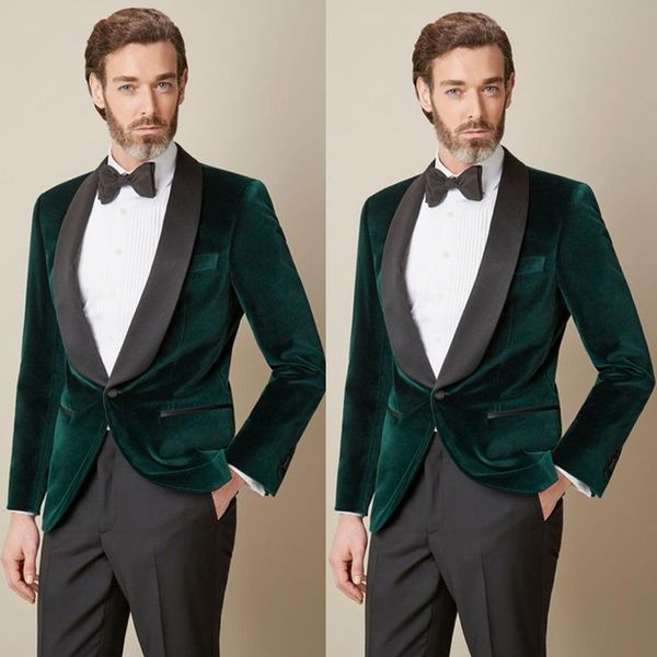 green velvet wedding tuxedos black shawl lapel groom wear pants suits mens designer jackets custom made blazer 1 piece, Black;gray
green velvet wedding tuxedos black shawl lapel groom wear pants suits mens designer jackets custom made blazer 1 piece, Black;gray
