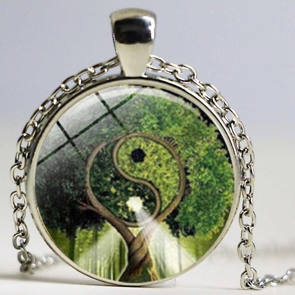yin yang dragon pendant chinese eight diagrams necklace astrology zodiac jewelery tai pendant for him glass cabochon choker, Silver
yin yang dragon pendant chinese eight diagrams necklace astrology zodiac jewelery tai pendant for him glass cabochon choker, Silver