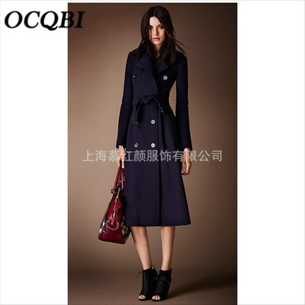 winter korean style slim women long coat fashion elegant double breasted wool coat, Black
winter korean style slim women long coat fashion elegant double breasted wool coat, Black