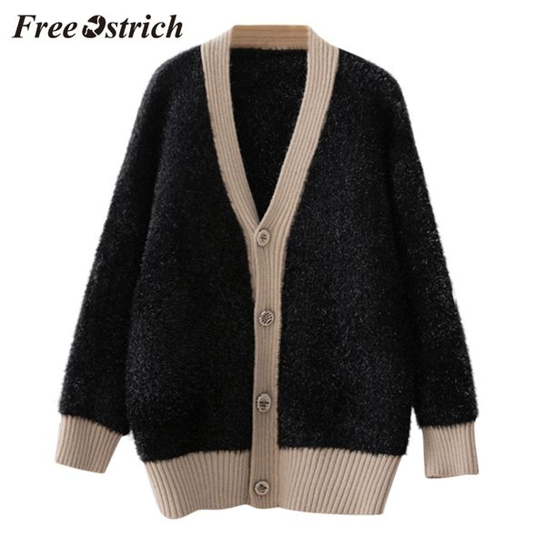 ostrich women's fashion long-sleeved casual solid color cardigan winter loose button women sweater coat daily wild sweater, White
ostrich women's fashion long-sleeved casual solid color cardigan winter loose button women sweater coat daily wild sweater, White