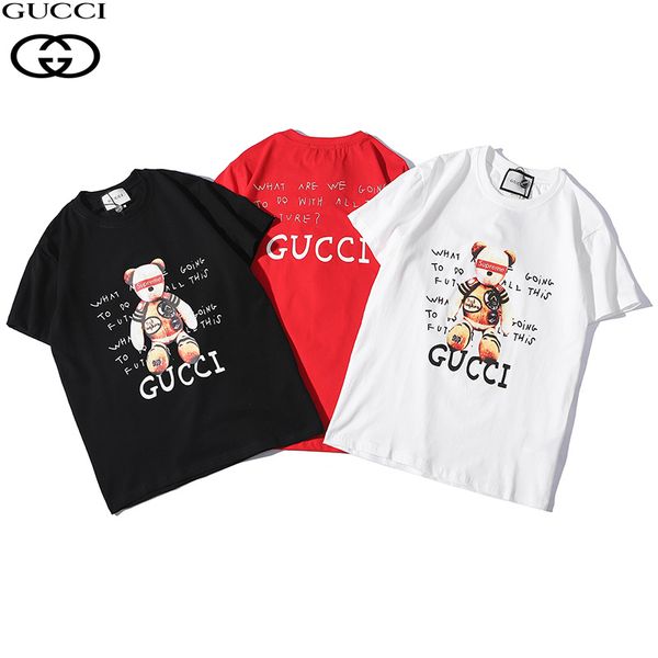 mens t shirt 2019 summer new co-branded clothes fashion letter print short sleeve cute bear pattern trendy womens & mens, White;black
mens t shirt 2019 summer new co-branded clothes fashion letter print short sleeve cute bear pattern trendy womens & mens, White;black