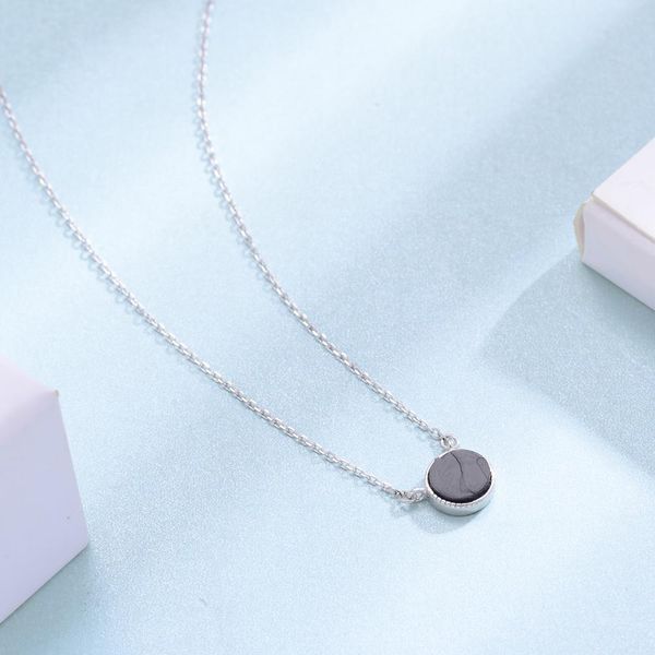 real 925 sterling silver black disk pendant necklaces slim thin link chains necklace women collar jewelry girls neck accessories
real 925 sterling silver black disk pendant necklaces slim thin link chains necklace women collar jewelry girls neck accessories