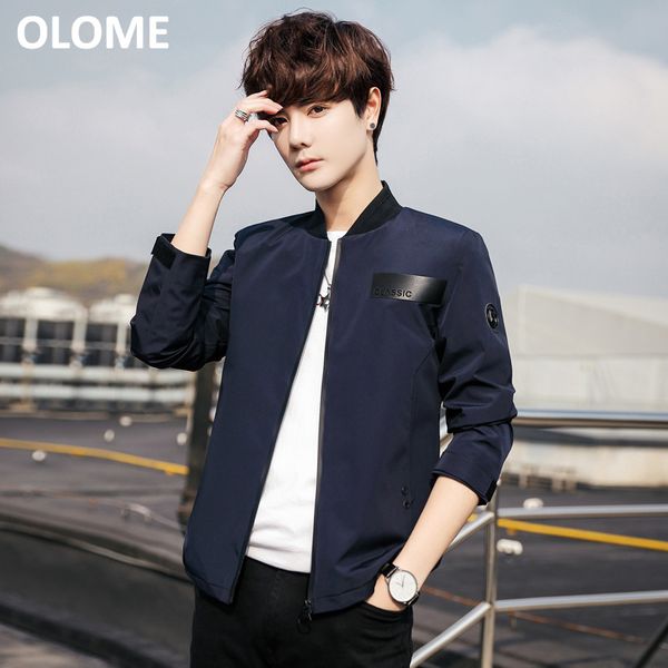 spring and autumn new men's coat coat korean version of the trend baseball uniform men's slim jacket mens coats and jackets, Black;brown
spring and autumn new men's coat coat korean version of the trend baseball uniform men's slim jacket mens coats and jackets, Black;brown