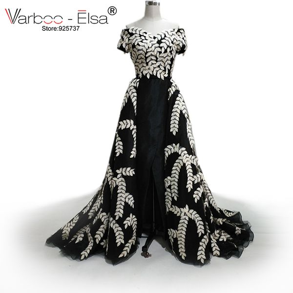 new cap sleeves black evening prom dresses slit dress leaves high neck amazing long arabic vintage dubai evening dress 2018, White;black
new cap sleeves black evening prom dresses slit dress leaves high neck amazing long arabic vintage dubai evening dress 2018, White;black