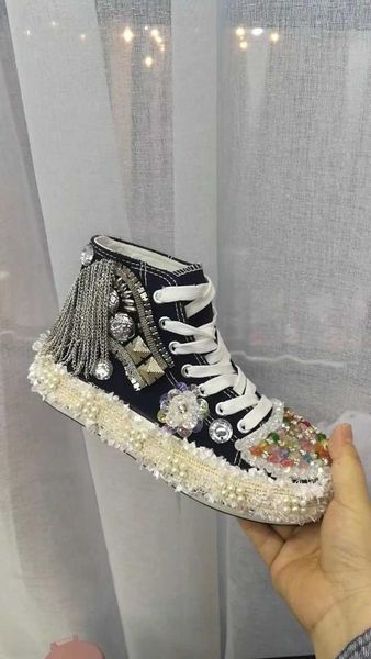 весной и осенью новый женская обувь с толстым дном и high top шнуровка холст обувь craft, Black
весной и осенью новый женская обувь с толстым дном и high top шнуровка холст обувь craft, Black
