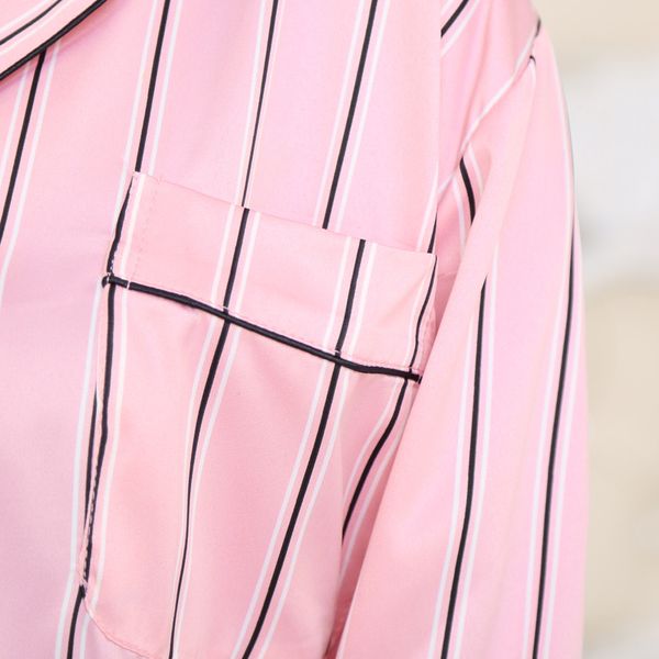 new products spring and autumn pajamas women's vertical striped shirt fold-down collar korean-style tracksuit long sleeve trouse
new products spring and autumn pajamas women's vertical striped shirt fold-down collar korean-style tracksuit long sleeve trouse