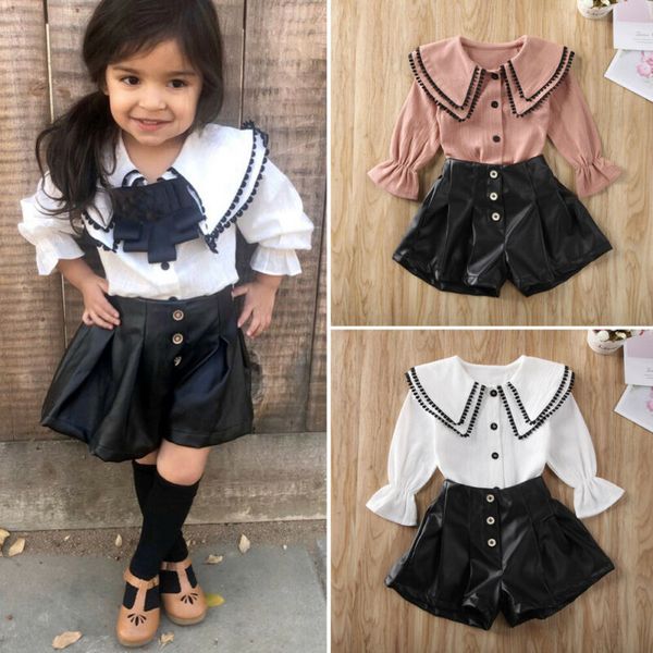 new fashion 2pcs toddler kids baby girl autumn clothes tassel long sleeve shirt+leather shorts outfit casual 1-6years, White
new fashion 2pcs toddler kids baby girl autumn clothes tassel long sleeve shirt+leather shorts outfit casual 1-6years, White