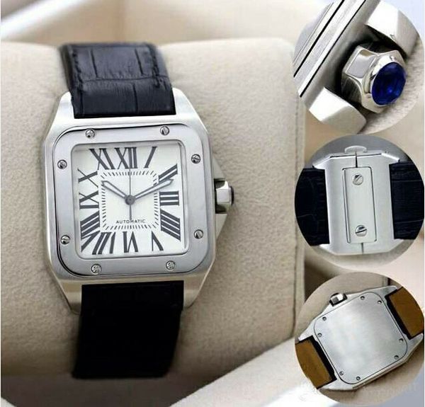 New men two tone 100 xl watch automatic mechanical watch brown leather ilver ca e men 039 port original cla p wri twatche, Slivery;brown
New men two tone 100 xl watch automatic mechanical watch brown leather ilver ca e men 039 port original cla p wri twatche, Slivery;brown