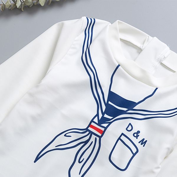 girl bathing clothes long sleeves girls swimwear navy style sun protection children's swimsuit beach wear kids swimming suit, White
girl bathing clothes long sleeves girls swimwear navy style sun protection children's swimsuit beach wear kids swimming suit, White