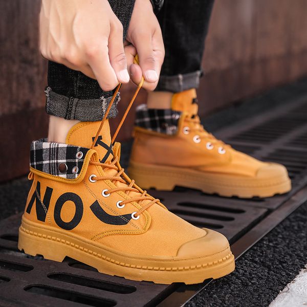 winter shoes men fashion shoes high canvas non-slip wear comfort men's winter boots men's casual, Black
winter shoes men fashion shoes high canvas non-slip wear comfort men's winter boots men's casual, Black