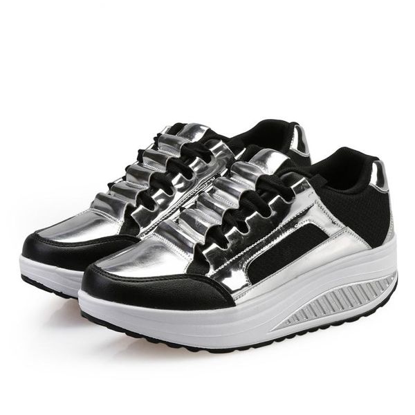 2018 women shoes wedges platformtenis leather breathable height increasing shoes, Black;white
2018 women shoes wedges platformtenis leather breathable height increasing shoes, Black;white