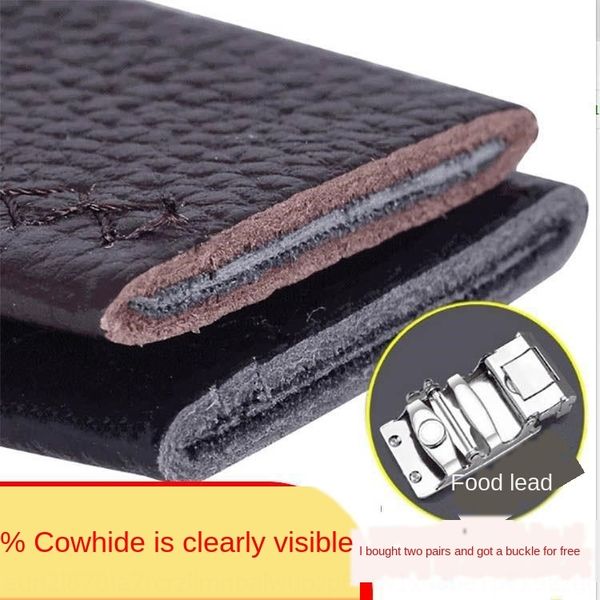 double-sided head layer cowhide headless men's non-head pure cowhide belt automatic buckle business belt, Black;brown
double-sided head layer cowhide headless men's non-head pure cowhide belt automatic buckle business belt, Black;brown