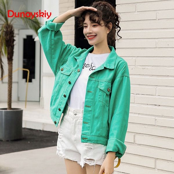 candy color denim jacket female spring and autumn new korean version loose thin short paragraph casual long-sleeved jacket tide, Black;brown
candy color denim jacket female spring and autumn new korean version loose thin short paragraph casual long-sleeved jacket tide, Black;brown