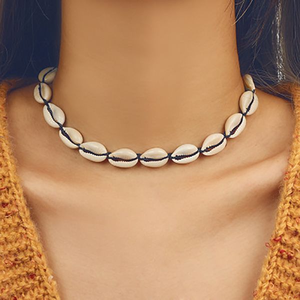 necklace women simple personality beach black shell conch black line necklace clavicle choker jewelry collares de moda 2019, Silver
necklace women simple personality beach black shell conch black line necklace clavicle choker jewelry collares de moda 2019, Silver