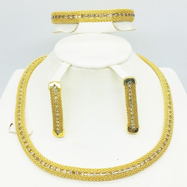 earrings & necklace fashion jewelry set nigeria dubai gold-color african bead wedding beads sets, Silver
earrings & necklace fashion jewelry set nigeria dubai gold-color african bead wedding beads sets, Silver