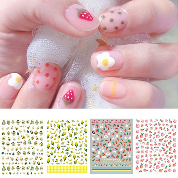 1 sheet colorful nail sticker mixed patterns transfer decals summer party fruits nail art diy design decorations stickers, Black
1 sheet colorful nail sticker mixed patterns transfer decals summer party fruits nail art diy design decorations stickers, Black