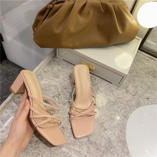 boussac elegant solid med heel slipper sandals narrow band vintage square toe women sandals shoes women swc0858, Black
boussac elegant solid med heel slipper sandals narrow band vintage square toe women sandals shoes women swc0858, Black