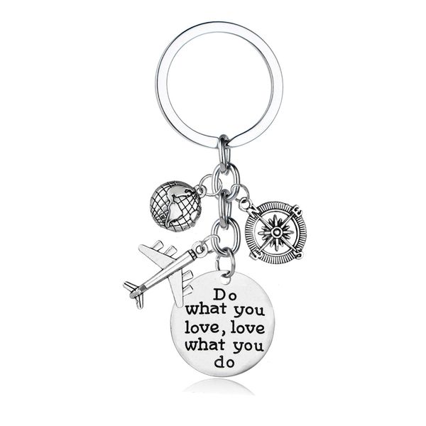 12 pc wholesale globe airplane compass charms keyring do what you love,love what you do keychain men women wanderlust traveler, Silver
12 pc wholesale globe airplane compass charms keyring do what you love,love what you do keychain men women wanderlust traveler, Silver