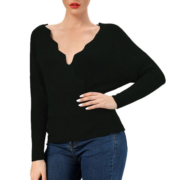 women autumn winter sweaters slim solid color long-sleeved v-neck bottoming sweater o, White;black
women autumn winter sweaters slim solid color long-sleeved v-neck bottoming sweater o, White;black