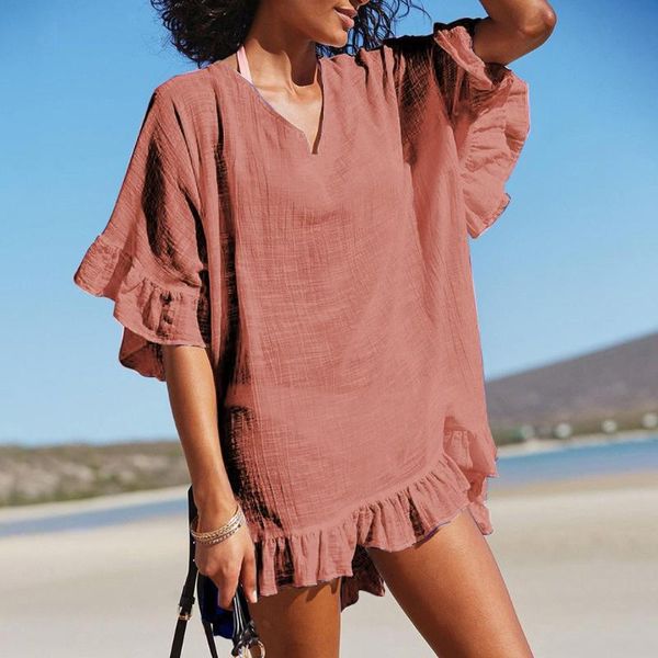 sarongs boho beach dress women v neck bikini cover up 2021 ruffles tunic pareo loose mini summer sundress outing -2xl, Blue;gray
sarongs boho beach dress women v neck bikini cover up 2021 ruffles tunic pareo loose mini summer sundress outing -2xl, Blue;gray