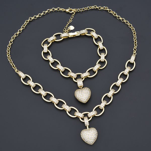 white zircon heart-shaped necklace bracelet set, fashionable prom jewelry, ladies jewelry, Silver
white zircon heart-shaped necklace bracelet set, fashionable prom jewelry, ladies jewelry, Silver